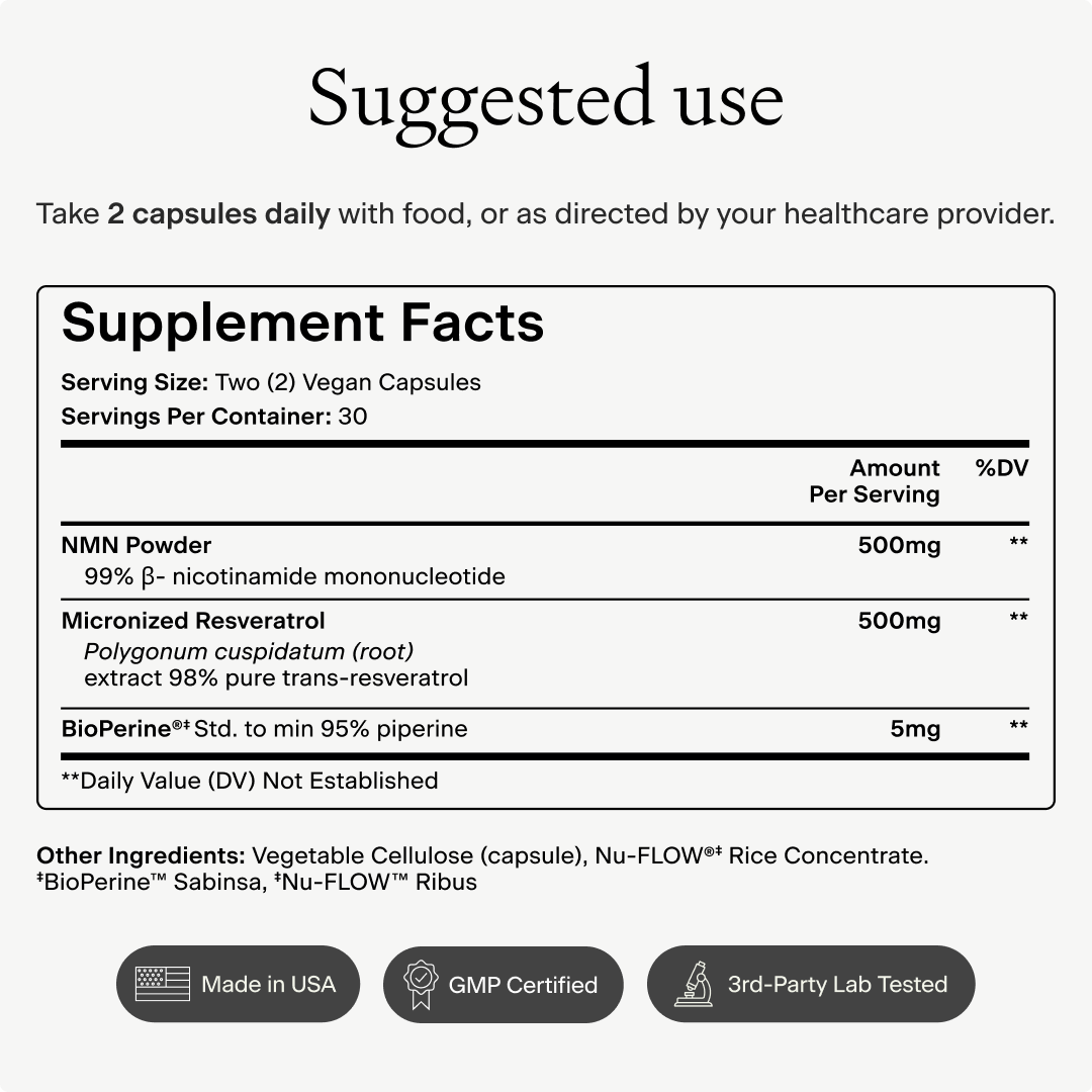 NAD+ Support NMN + Resveratrol