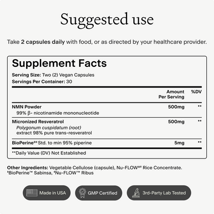 NAD+ Support NMN + Resveratrol